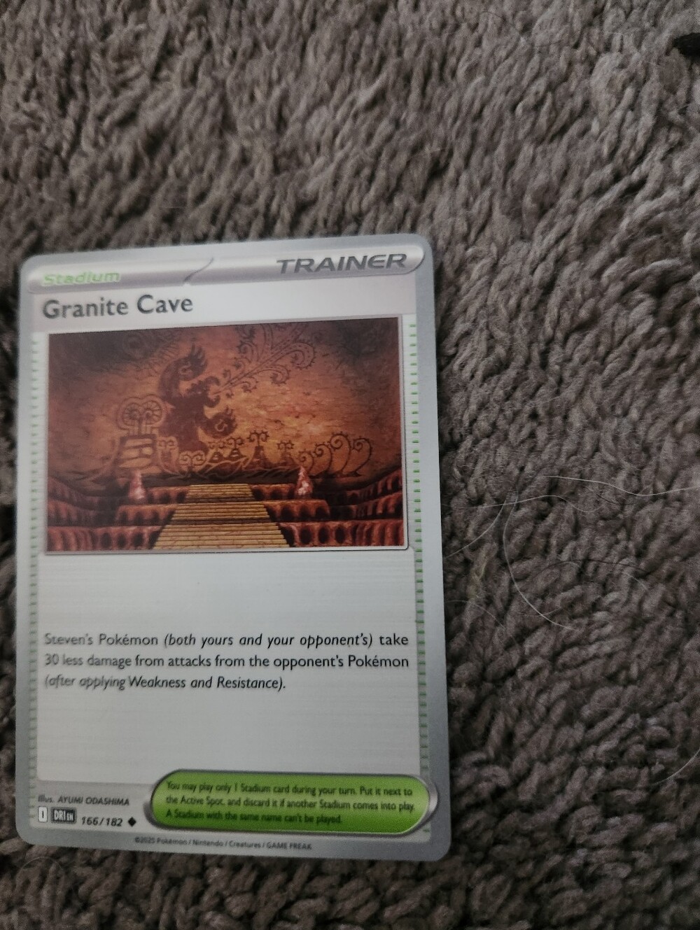 Granite Cave 166/182 Uncommon Destined Rivals Pokemon Reverse Holo Near Mint